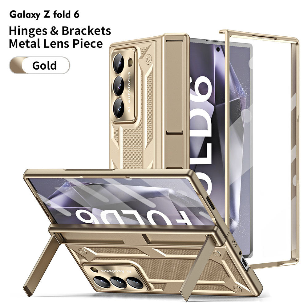 Fall Protection Shell Hinges & Brackets Metal Lens Piece Phone Case For Samsung