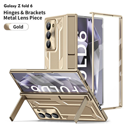 Fall Protection Shell Hinges & Brackets Metal Lens Piece Phone Case For Samsung
