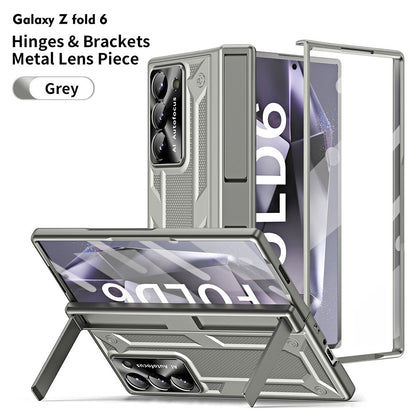 Fall Protection Shell Hinges & Brackets Metal Lens Piece Phone Case For Samsung