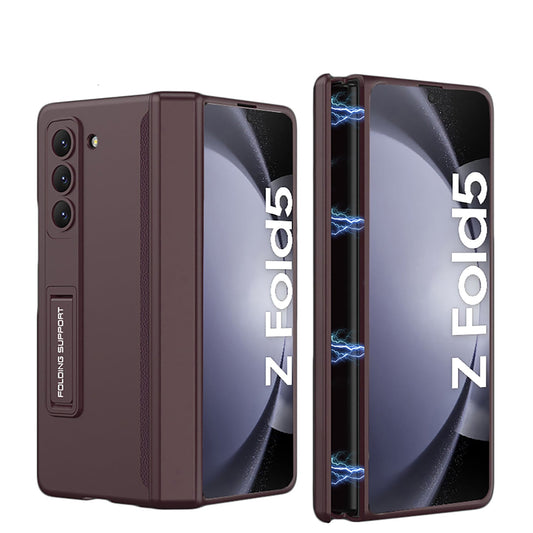 Magnetic Hinge Hidden Bracket All-included Case For Samsung Galaxy Z Fold5 Fold4 Fold3 Fold2 - mycasety2023 Mycasety