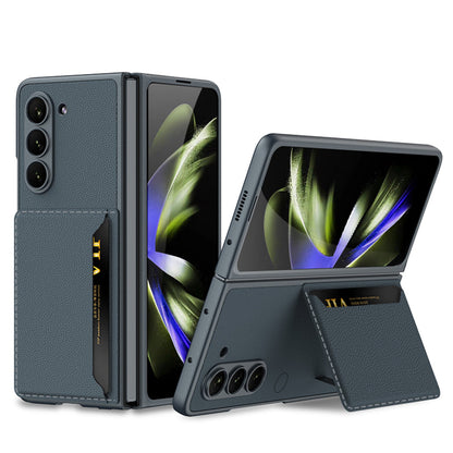 Luxury Leather Card Holder All-inclusive Drop-resistant Phone Case For Samsung Galaxy Z Fold 5/4/3 5G - Mycasety Mycasety