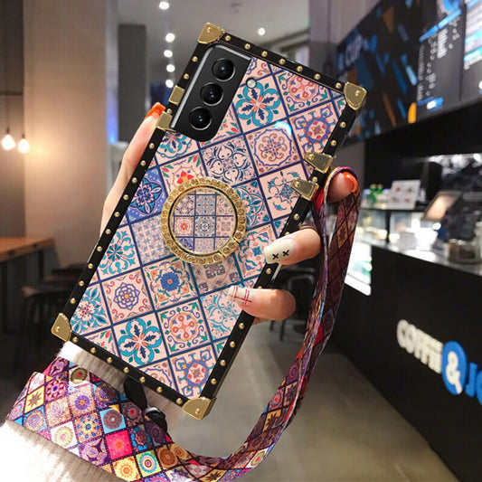 (❌Last 1 left❌) HOT SALE Samsung galaxy Z flip 3 LV pattern luxury leather  ring case
