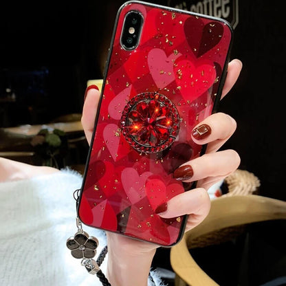 2021 Newest Luxury Diamond Case With Ring Bracket For iPhone - Dealggo.com