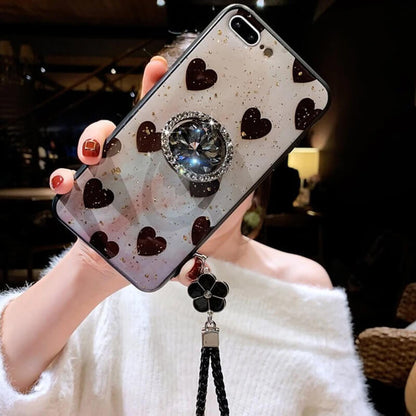 2021 Newest Luxury Diamond Case With Ring Bracket For iPhone - Dealggo.com