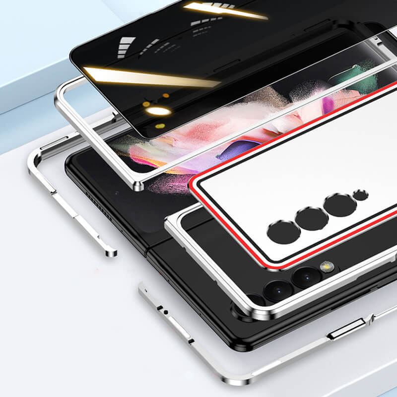 Limited Edition Magnetic Metal Anti-fall Privacy Protective Case For Samsung Galaxy Z Fold3 5G