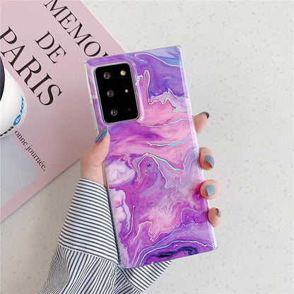 2021 Laser Flower Pattern Protective Cover For Samsung S21 S20 S10 Note20 Note10 Series