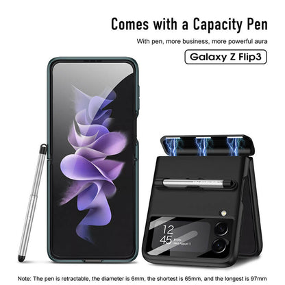 Magnetic All-included Shockproof Hard Case With S Pen Slot For Samsung Galaxy Z Flip4 Flip3 5G