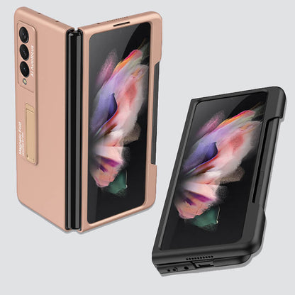 Pen Slot Matte Hard Anti-Slip Scratch Resistant Durable Case for Samsung Galaxy Z Fold 3 5G