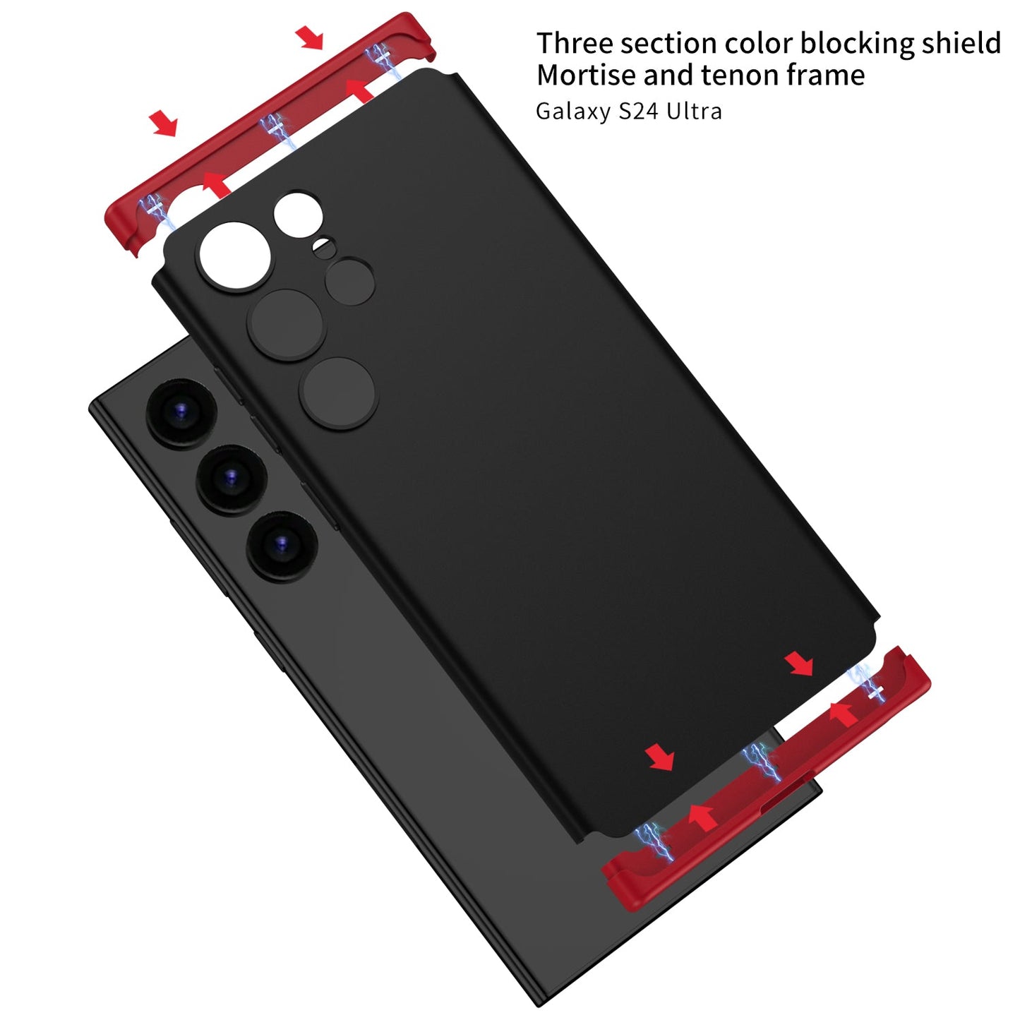 Galaxy S24 Ultra Plus Ultra-thin Magnetic 3 Part Splicing Case