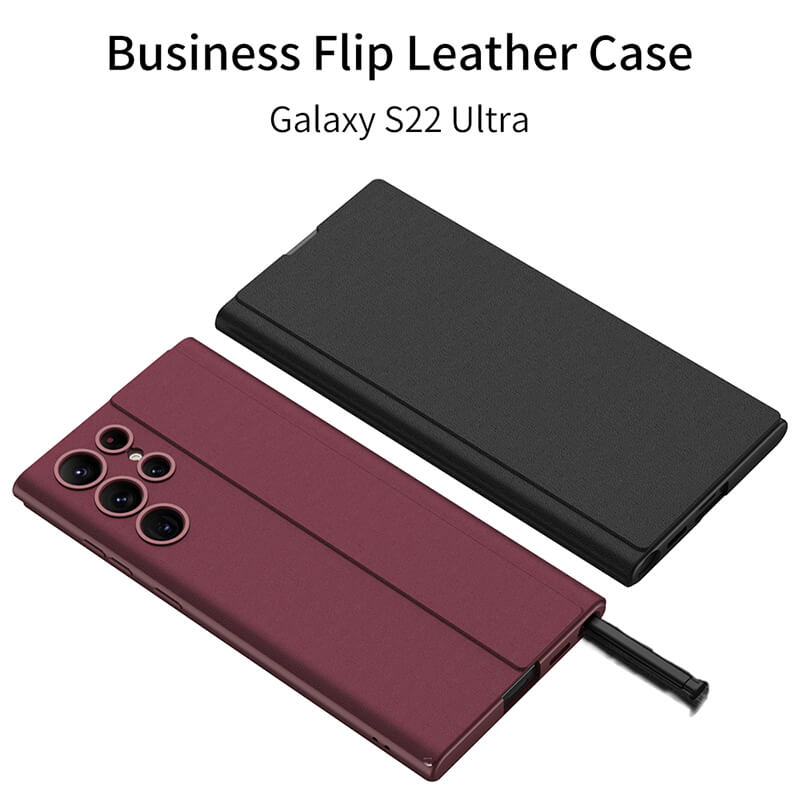 2022 New Flip Leather Case for Samsung Galaxy S22 Ultra 5G