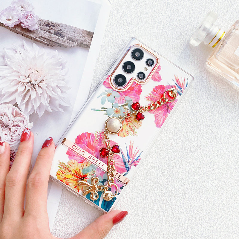 Ins Hot Flower Bracelet Case for Samsung