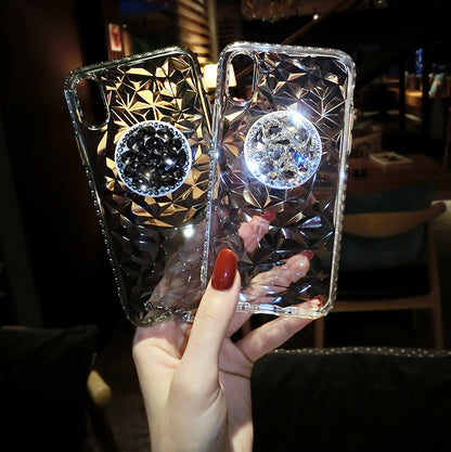 Diamante Pattern Mobile Phone Case iPhone(with AirBag Bracket) - Dealggo.com