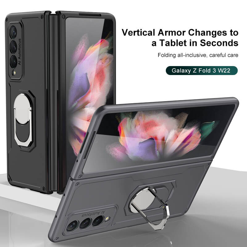 Armor Anti-knock Protection Ring Stand Cover For Samsung Z Fold Fold2 Fold3 5G - Dealggo.com
