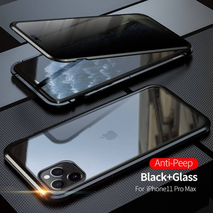 2021 Double-Sided Protection Anti-Peep Tempered Glass iPhone Case - Dealggo.com