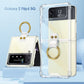NEWEST Transparents Airbag Ring Holder Anti-knock Protection Cover For Samsung Galaxy Z Flip4 Flip3 5G
