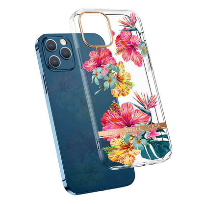 Electroplating Flower Transparent Protective Case For Samsung