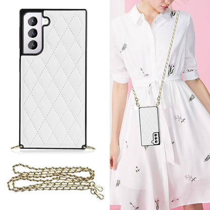 2021 Luxury Brand Diamond Chain Diagonal Protective Case For Samsung