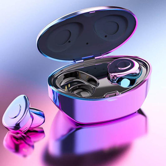 Newest Wireless Bluetooth 5.0 & IP7 Waterproof Bluetooth Headset Dual Mic with Charger - Dealggo.com