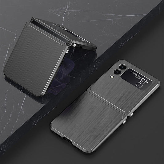 Samsung Galaxy Z Flip 3/4 Magnetic Brushed Metal Anti-fall Protective Cover