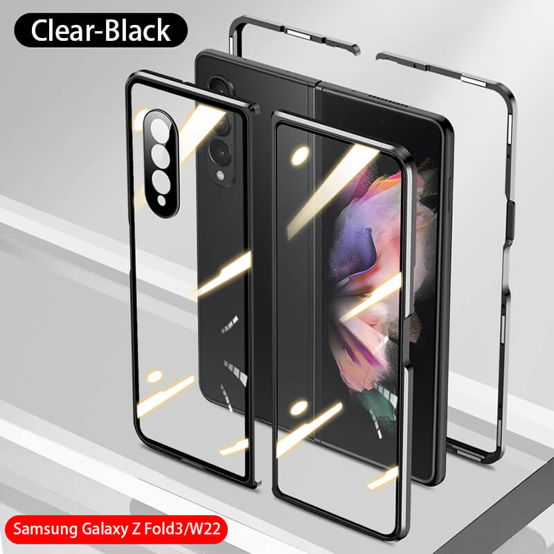 Magnetic Metal Anti-fall Privacy Protective Case For Samsung Galaxy Z Fold3 Fold4 5G