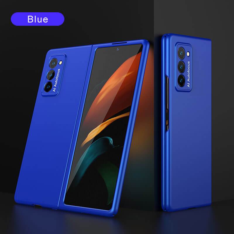 Luxury Plating Glass Case Anti-knock Protective Hard Edge Cover For Samsung Galaxy Z Fold 2 5G - GiftJupiter