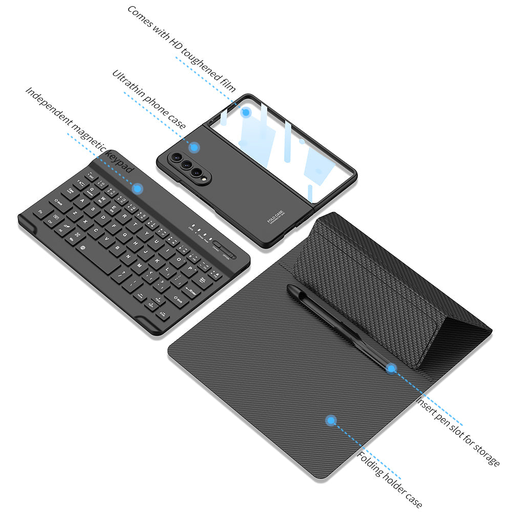 Galaxy Z Fold4 Fold3 High Quality Business Keyboard Case - GiftJupiter