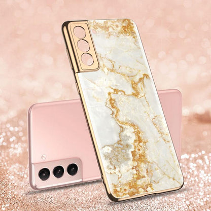 2021 Fashion Plating Pattern Camera All-inclusive Electroplating Process Case For Samsung S21 Ultra S21 Plus S21