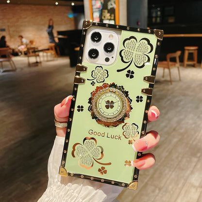 2021 Luxury Four-leaf Clover Fashion Case For iPhone X XS MAX 8 7 6 6S Plus - Dealggo.com