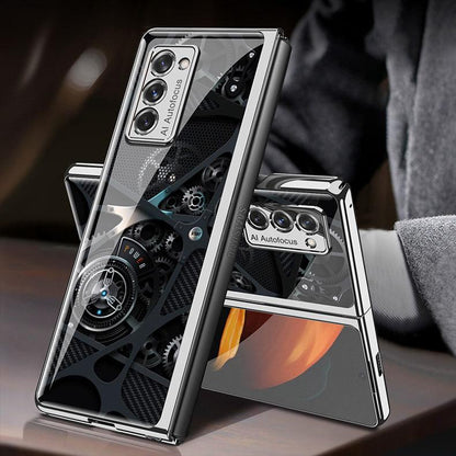 Luxury Plating Glass Case Anti-knock Protective Hard Edge Cover For Samsung Galaxy Z Fold 2 5G - GiftJupiter