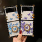 Butterfly Colorful Ring Phone Case for Samsung Galaxy Z Flip4 Flip3