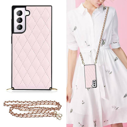 2021 Luxury Brand Diamond Chain Diagonal Protective Case For Samsung