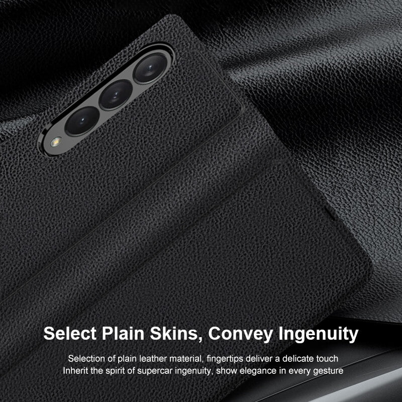 Magnetic Leather Flip All-included Protection Cover For Samsung Z Fold3 5G - Dealggo.com