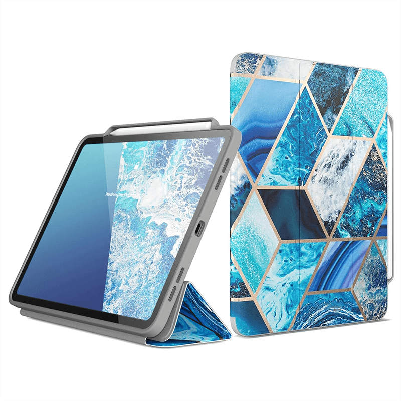 Marble Smart Cover Auto Wake/Sleep tablet Cover for iPad - Dealggo.com