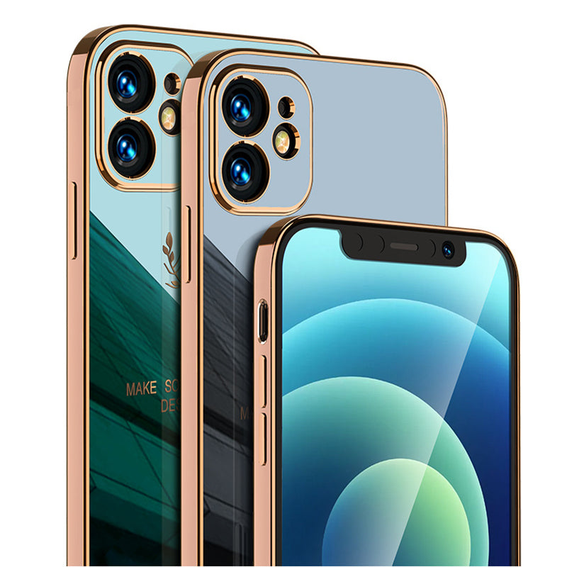 2021 Luxury Plating Deer Pattern Phone Case For iPhone 12, 11, X, 8, 7, SE Series - Dealggo.com