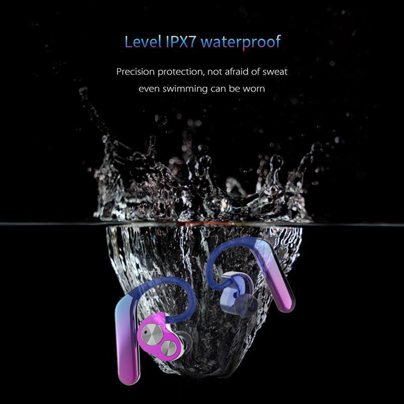 X6 Wireless Bluetooth 5.0 & IP7 Waterproof Double Moving Ring Earbuds - Dealggo.com