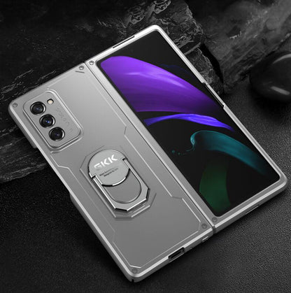 Luxury Plating Glass Case Anti-knock Protective Hard Edge Cover For Samsung Galaxy Z Fold 2 5G - GiftJupiter