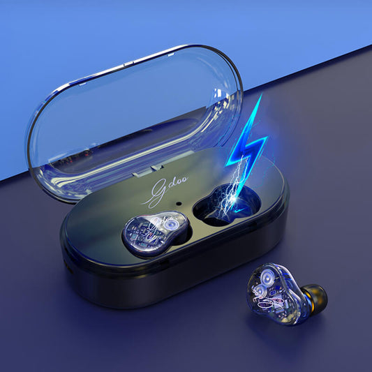 [IPX7 Waterproof and Bluetooth 5.0]2019 NEW TWS Z6 Transparent Earbuds Headset With Charger Box - Dealggo.com