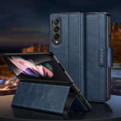 Magnetic Buckle Stand Folding Leather Case For Samsung Galaxy Fold5/4/3