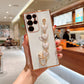Lovely Plating Heart Bracelet Camera All-inclusive Protective Case For Samsung Galaxy S22 S21 Ultra Plus