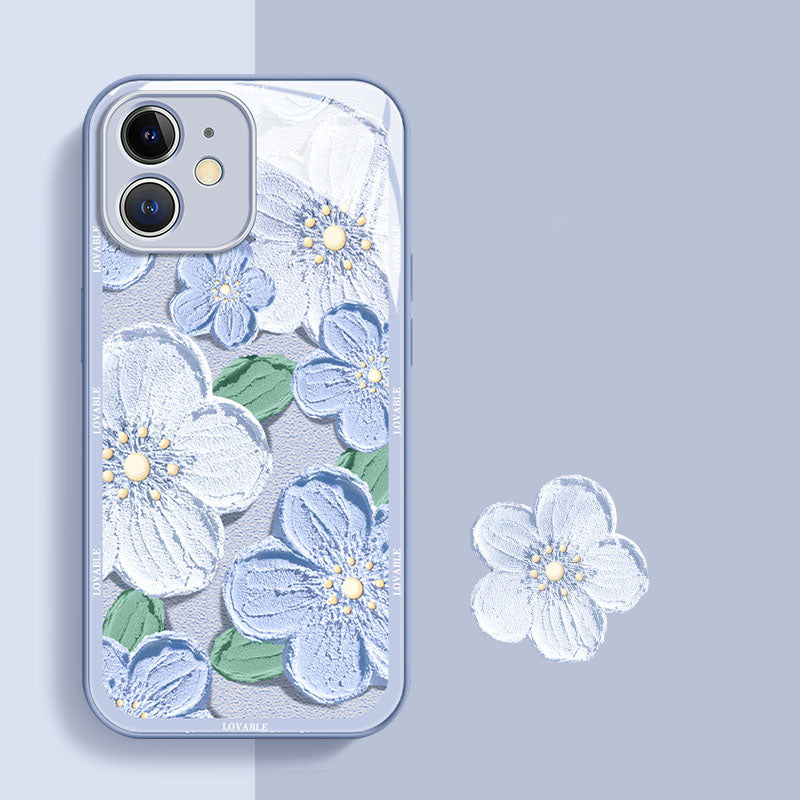 New Oil Painting Peach Blossom iPhone Case