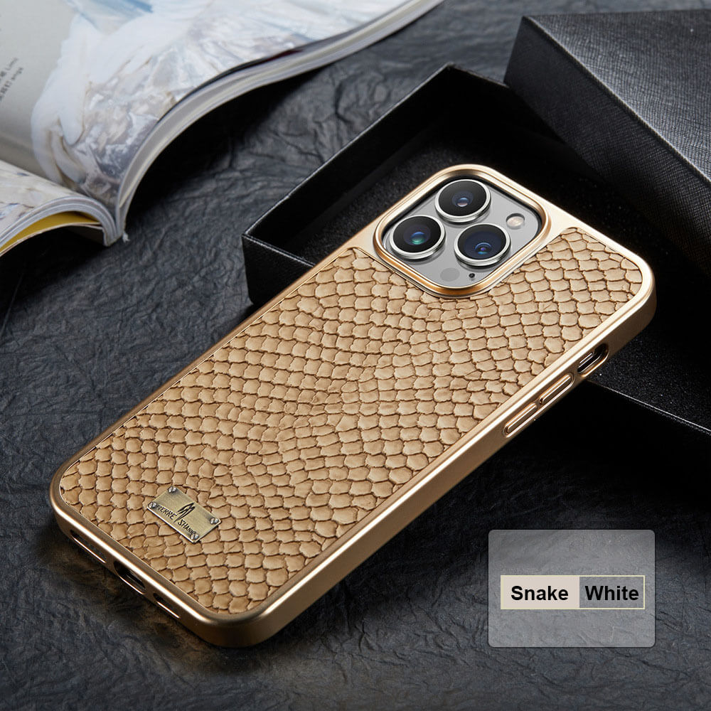 Dealggo UK | Luxury Leather Snake Pattern iPhone Case