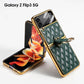 Luxury Leather Electroplating Diamond Protective Cover For Samsung Galaxy Z Flip 3 5G - GiftJupiter