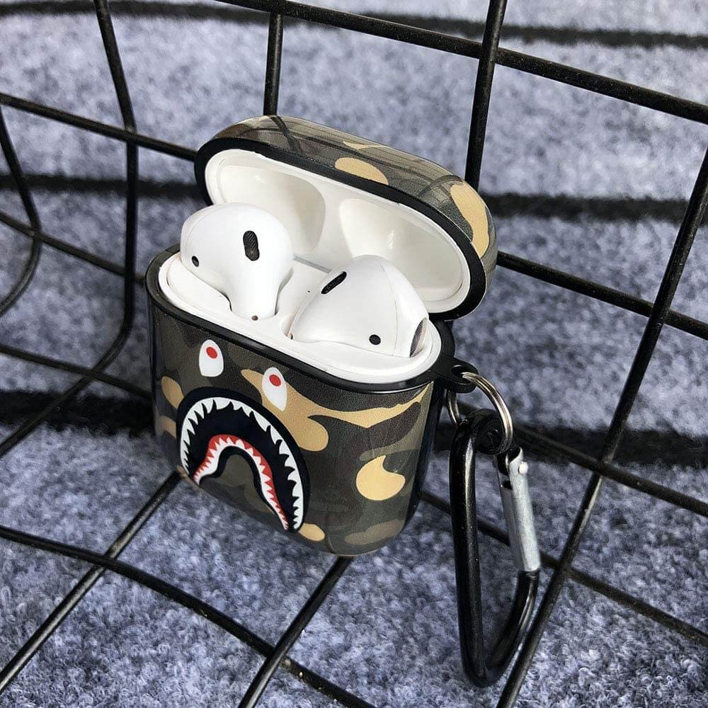 Shark Teeth Fashion Case with Key Ring For AirPods - Dealggo.com