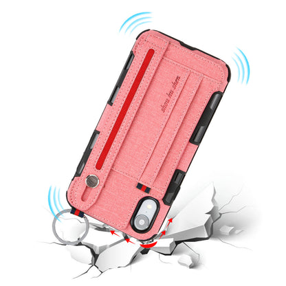 Metal Buckle Wrist Strap Bracket Card Slot Phone Case - Dealggo.com