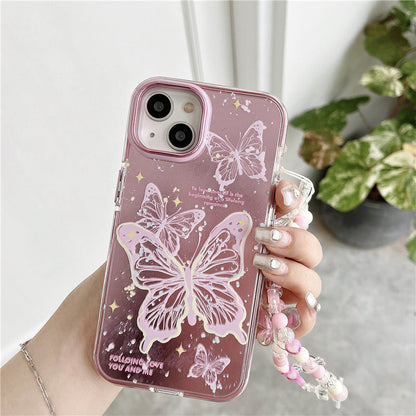 Electroplating Oil Painting Butterfly iPhone Case
