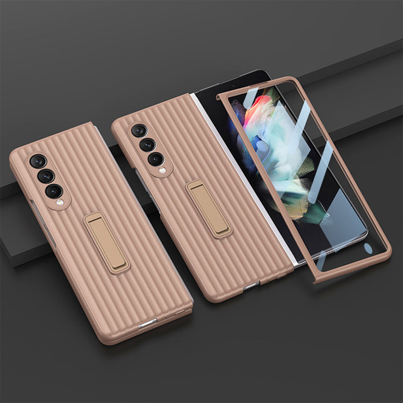 Simple Solid Color Suitcase Ultra-thin Case For Samsung Galaxy Z Fold3