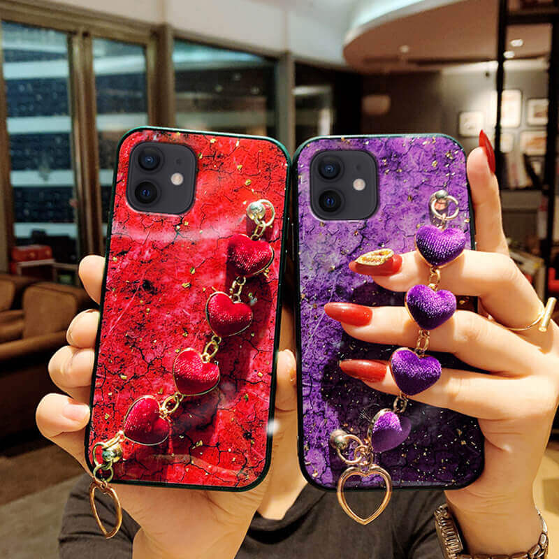 2021 Ins Hottest Marble Love Bracelet Phone Case For iPhone - Dealggo.com