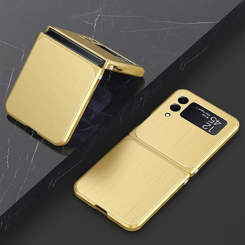 Samsung Galaxy Z Flip 3/4 Magnetic Brushed Metal Anti-fall Protective Cover