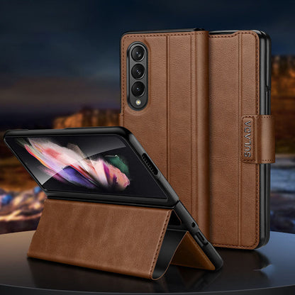 Magnetic Buckle Stand Folding Leather Case For Samsung Galaxy Fold5/4/3