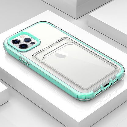 2021 Fashion Transparent Anti-drop Cover With Card Slot For iPhone - Dealggo.com